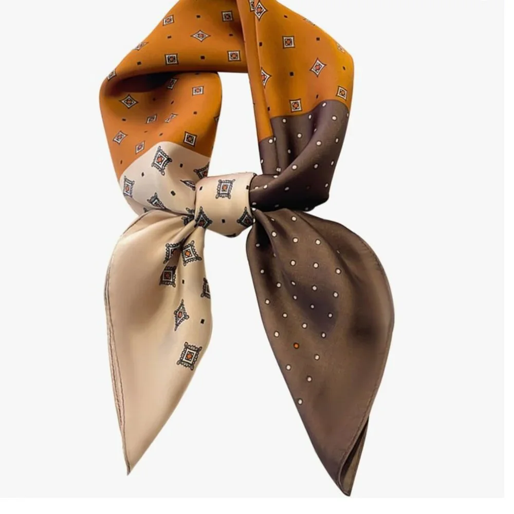 Silk Satin Head Scarf 27.5 x 27.5inch